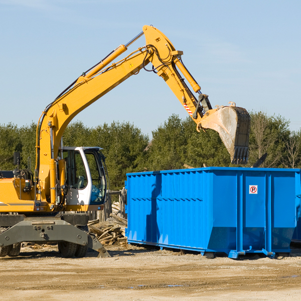 what size residential dumpster rentals are available in Barksdale Texas